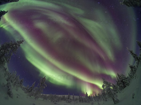 Northern Lights over Pallas-Yllaestunturi National Park