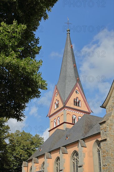 Church tower of the late Romanesque St. Johann Baptist Church
