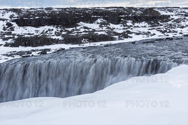 Dettifoss on the Joekulsa a Fjoellum river in winter