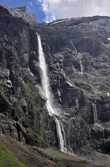 The Cirque de Gavarnie and the Gavarnie Falls