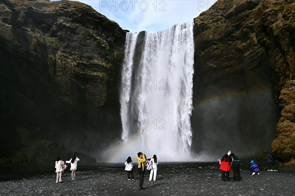 Skogafoss Waterfall on the South Coast of Iceland