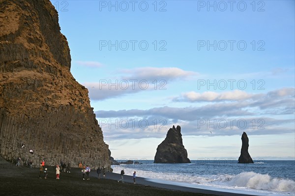 Reynisfjara Black Sand Beach on the South Coast of Iceland