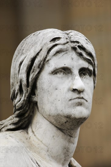 Statue of a woman outside Gendarmenmarkt Berlin Germany