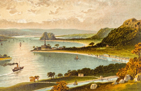 View of the landscape at the Clyde