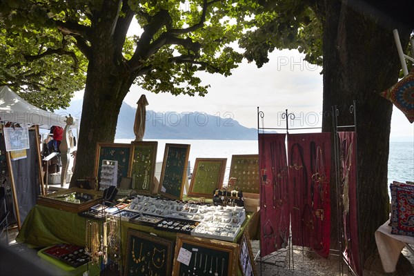 Market stalls in Montreux