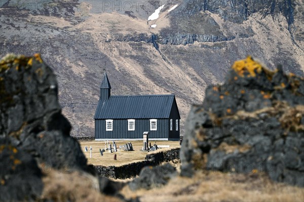 Budir Black Church on the Snaefellsnes Peninsula in the West of Iceland