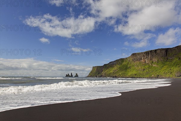 Black sand beach and Reynisdrangar