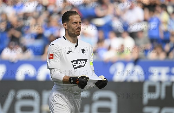 Goal celebration Goalkeeper Oliver Baumann TSG 1899 Hoffenheim