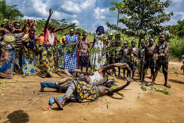 Traditional Pygmy wrestling