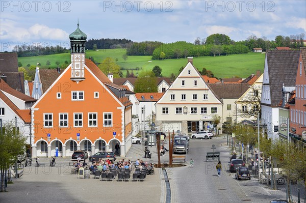 Market square with town hall