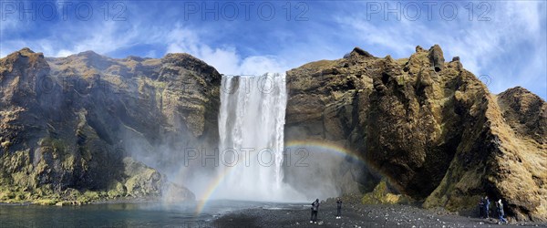 Skogafoss Waterfall on the South Coast of Iceland