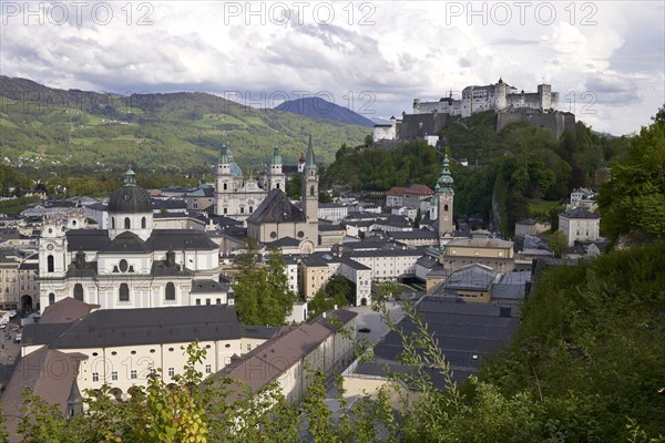 View of the Old Town and Hohensalzburg Fortress