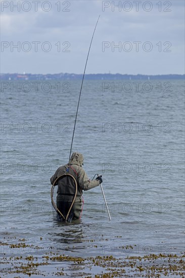 Angler standing in the water