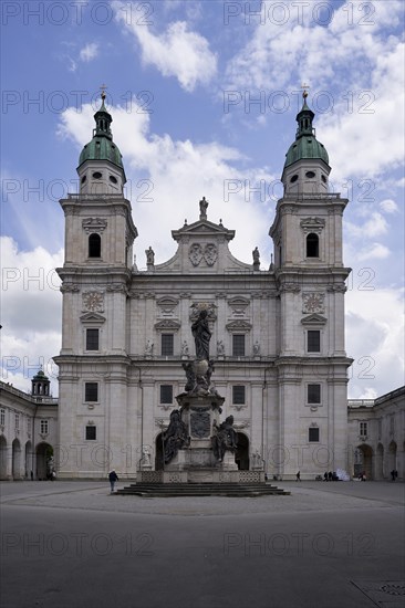 Salzburg Cathedral with Marian Column