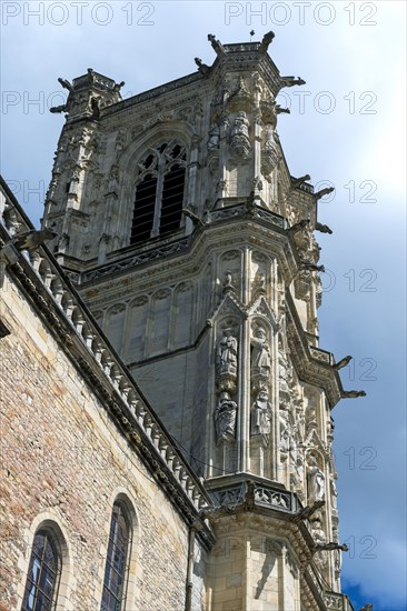 Nevers. Bohier Tower of Cathedral Saint Cyr and Sainte-Julitte. Nievre department. Bourgogne Franche Comte. France