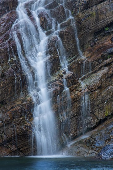 Cameron Falls in Waterton Lakes National Park