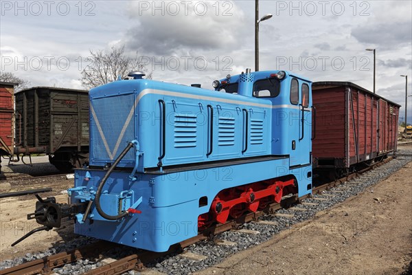 Light blue painted locomotive from 1967