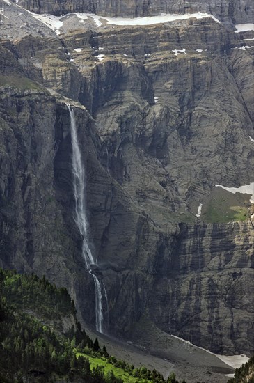 The Cirque de Gavarnie and the Gavarnie Falls