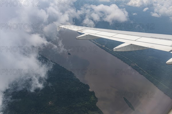 Aerial of the Congo river
