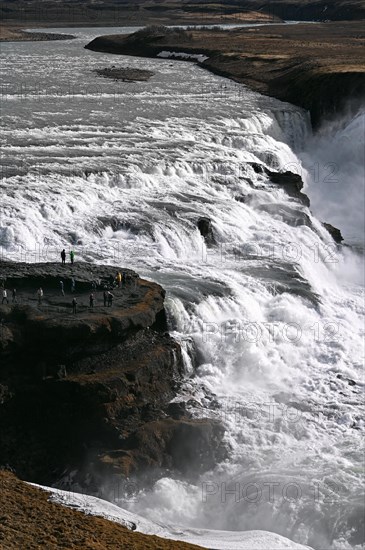 Gullfoss Waterfall in the South of Iceland