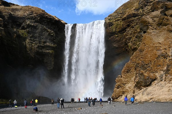 Skogafoss Waterfall on the South Coast of Iceland