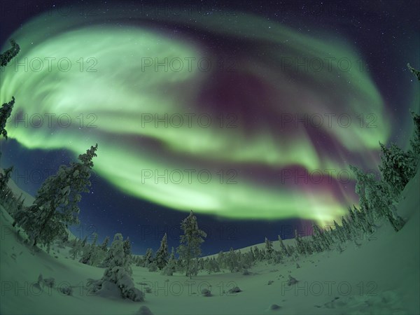 Northern Lights over Pallas-Yllaestunturi National Park