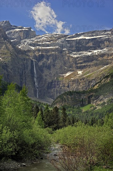 The Cirque de Gavarnie and the Gavarnie Falls