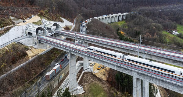 ICE on the Filstal bridge