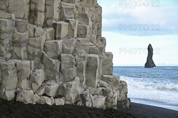 Reynisfjara Black Sand Beach on the South Coast of Iceland