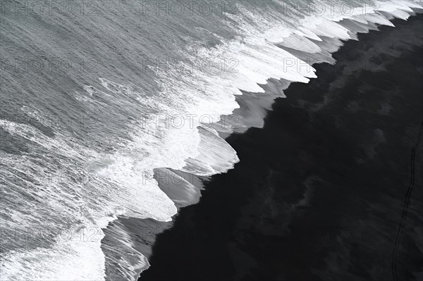 Reynisfjara Black Sand Beach on the South Coast of Iceland