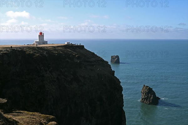 Dyrholaey Lighthouse on the south coast of Iceland