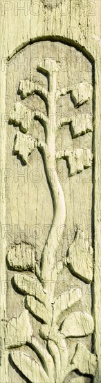 Floral carving on the example of a historic half-timbered building in Bad Frankenhausen