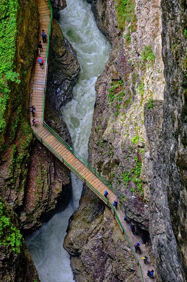 Breitach mountain river and Breitach gorge