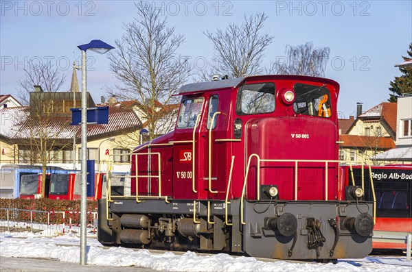 Railway and station scene