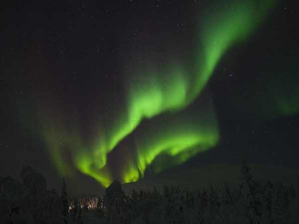 Northern Lights over Pallas-Yllaestunturi National Park