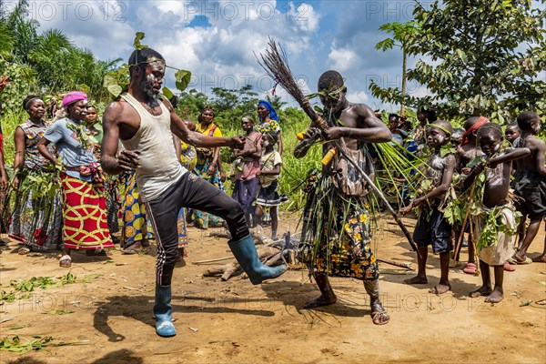 Traditional Pygmy wrestling