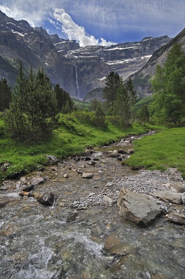 The Cirque de Gavarnie and the Gavarnie Falls