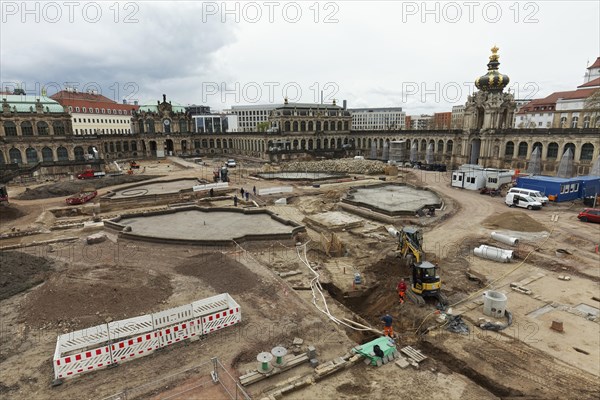Major construction site Dresden Zwinger