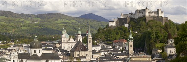 View of the Old Town and Hohensalzburg Fortress