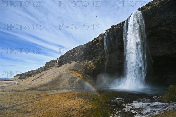 Seljalandsfoss Waterfall on the South Coast of Iceland