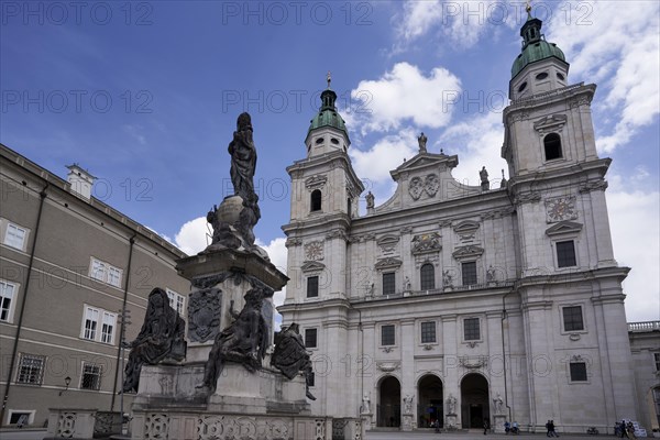 Salzburg Cathedral with Marian Column