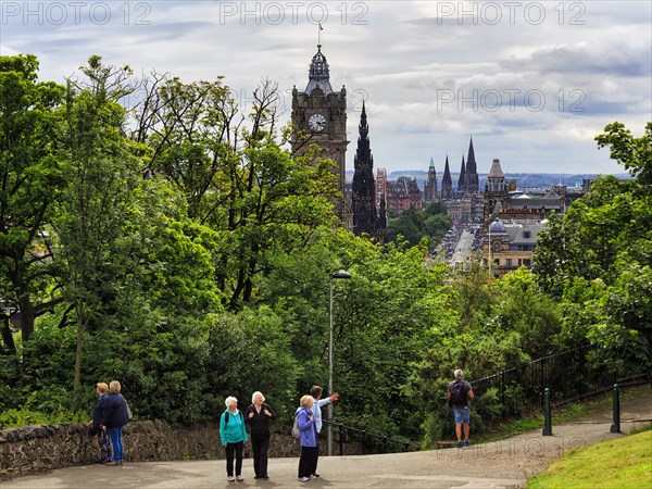 Walkers on Calton Hill