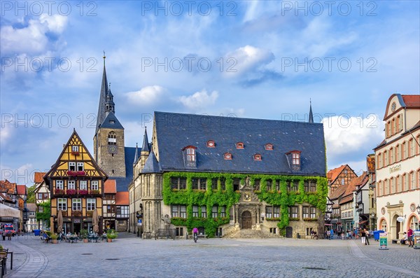 View across the historic market