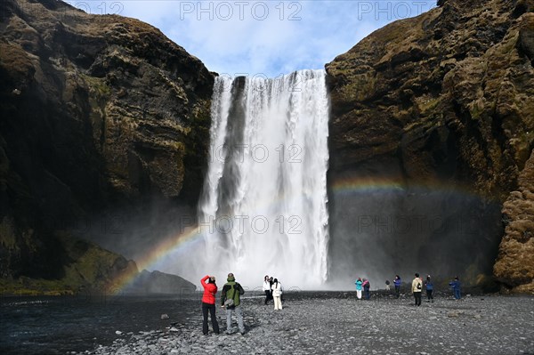 Skogafoss Waterfall on the South Coast of Iceland