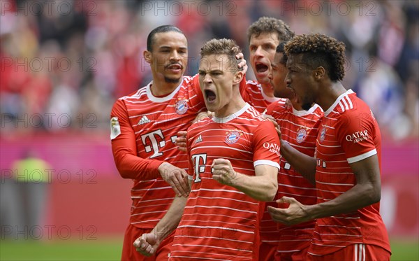 Goal celebration Joshua Kimmich FC Bayern Muenchen FCB