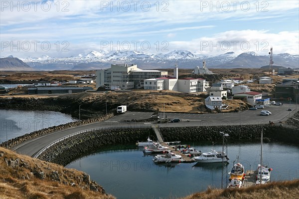 Port of Stykkisholmur in the north of the Snaefellsnes peninsula