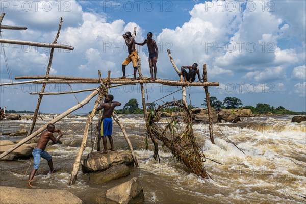 Indigenous fishermen from the Wagenya tribe