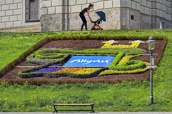 Flowerbed at Ottobeuren Monastery