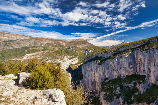 View of the Verdon Gorge