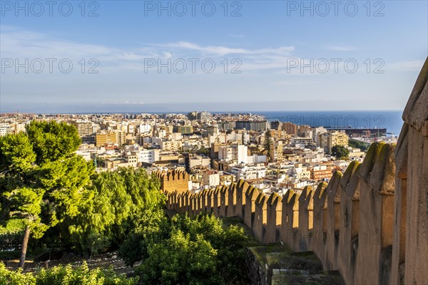 Great viw of the Alcazaba of Almeria